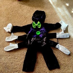 Toddler spider costume size 2T worn 5 min